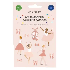 My Little Day Temporary Tattoos, 12 pcs – Ballerina