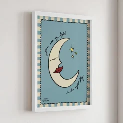 Nephthys Illustrated Poster, You Are My Light in the Night Sky - A4