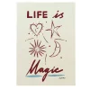 Nephthys Illustrated Poster, Life is Magic - A4