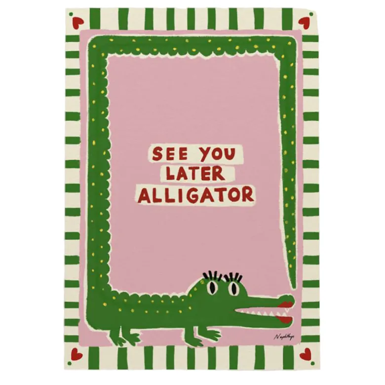 Nephthys Illustrated Poster, See You Later Alligator - A4