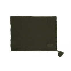Nobodinoz Baby Blanket, Wabi Sabi Double Muslin, 65 x 100 cm - Vetiver
