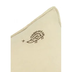 Nobodinoz Cushion, Washed French Linen, 50 x 30 cm - Green Tea