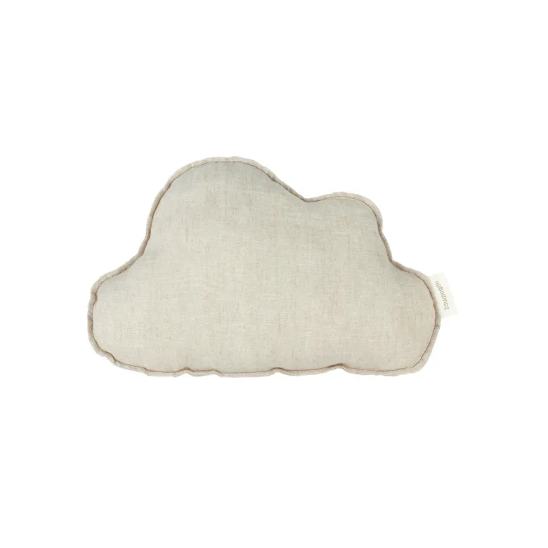 Nobodinoz Sky Pillow, Washed French Linen - Greige