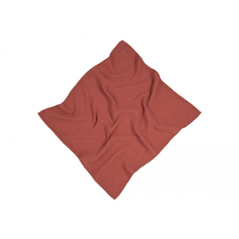 Nobodinoz Swaddle Blanket, Wabi Sabi 70 x 65 cm – Rosewood