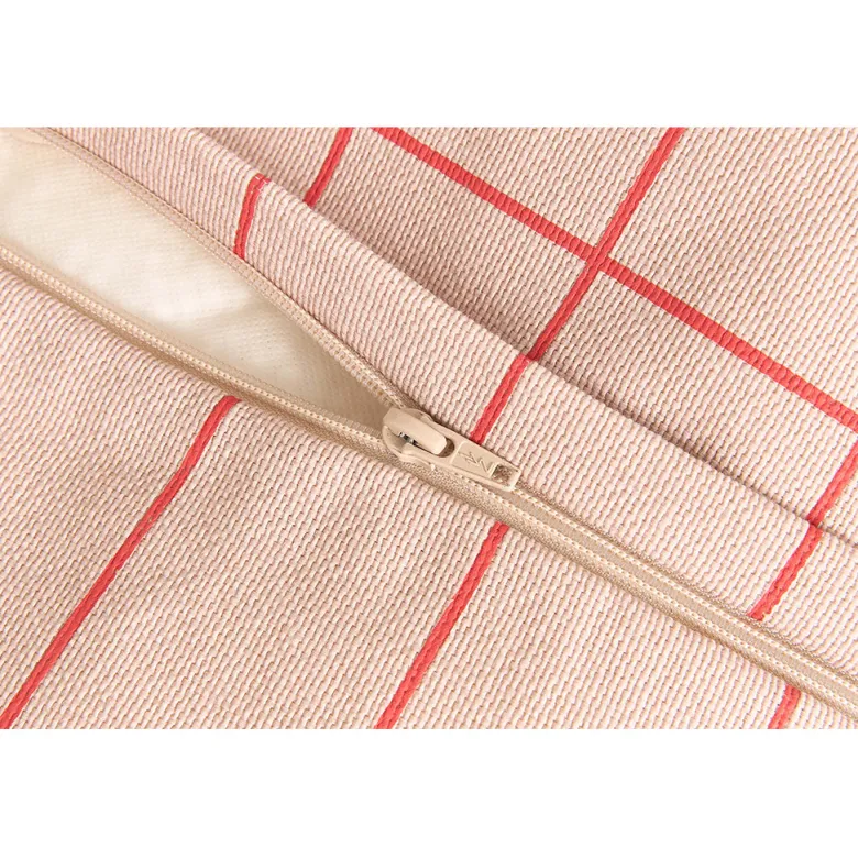 Nobodinoz Vibes armchair sækkestol, Pink red grid