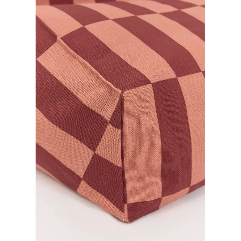 Nobodinoz Vibes armchair sækkestol, Maroon tiles