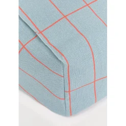 Nobodinoz Vibes armchair sækkestol, Blue Red Grid