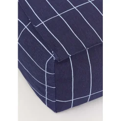 Nobodinoz Vibes long sækkestol, voksen - Navy blue Grid