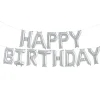 Northstar Balloons, Happy Birthday Garland - Silver Foil