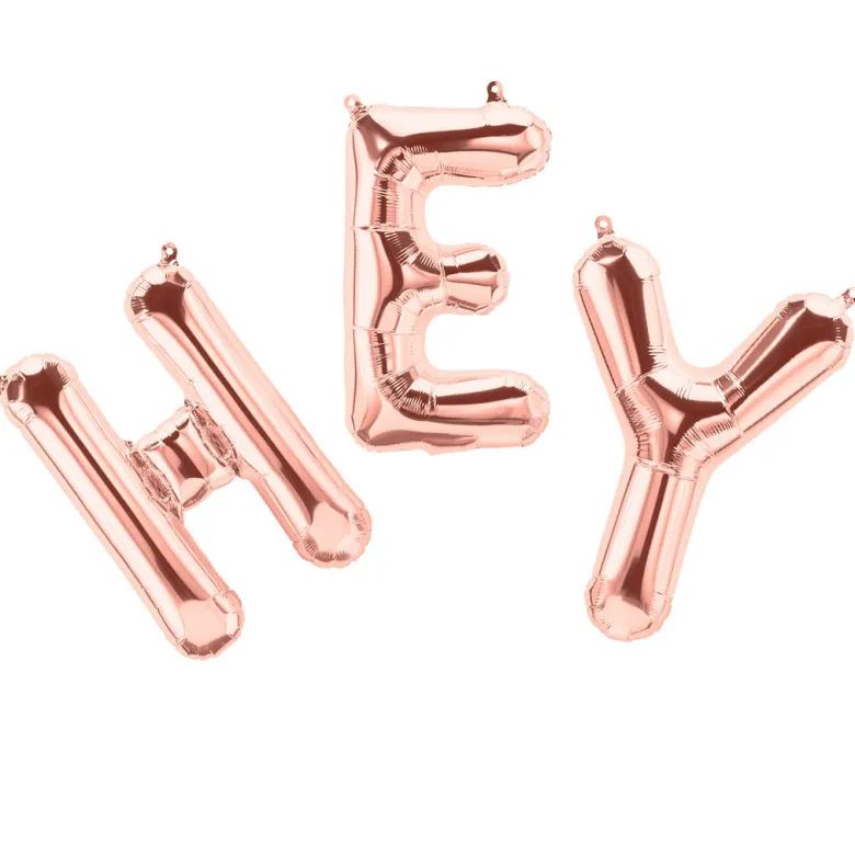 Northstar Balloons, Rose Gold Foil Balloon Letter - Minus Æ, Ø, Å