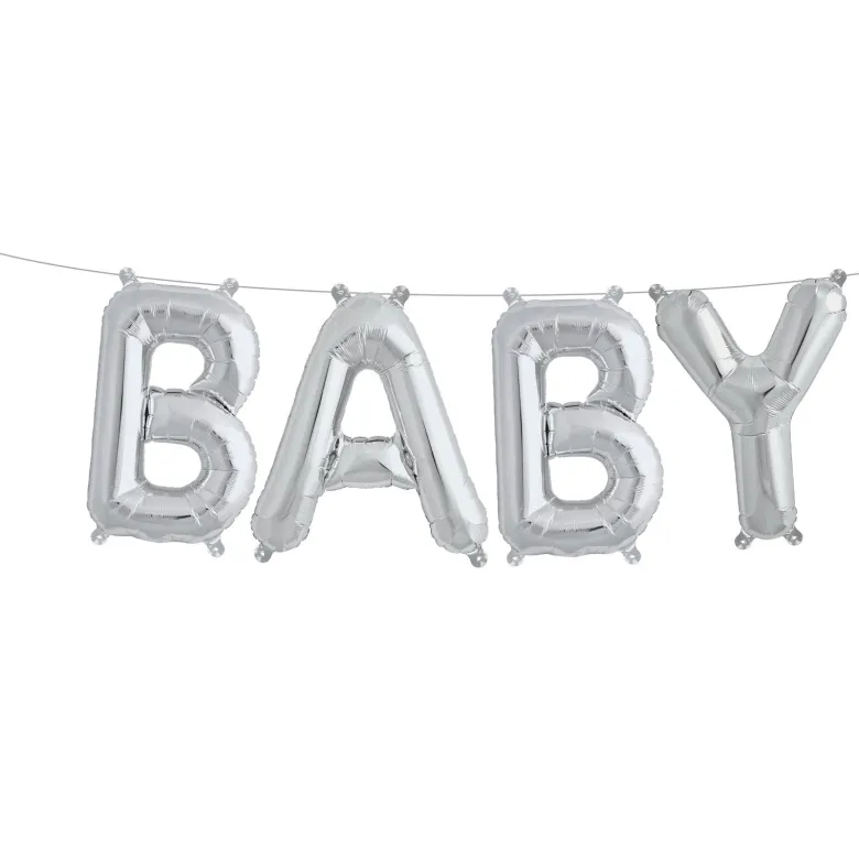 Northstar Balloons, Silver Foil Balloon – Baby