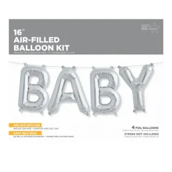 Northstar Balloons, Silver Foil Balloon – Baby
