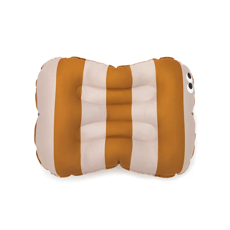 Noui Noui Have a Seat, Inflatable Seat Cushion for Kids - Stripes Nude/Mustard