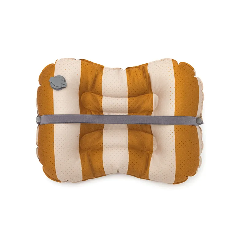 Noui Noui Have a Seat, Inflatable Seat Cushion for Kids - Stripes Nude/Mustard