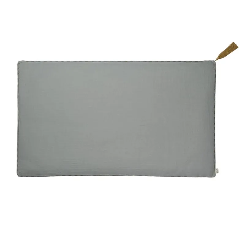Numero 74 Cushion with Tassel, 40 x 70 cm - Silver Grey