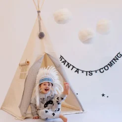 NunuNu Tipi, Light Grey with Grey Stars