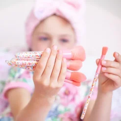 Oh Flossy Sprinkle Makeup Brushes for Kids, Set of 5 Pieces