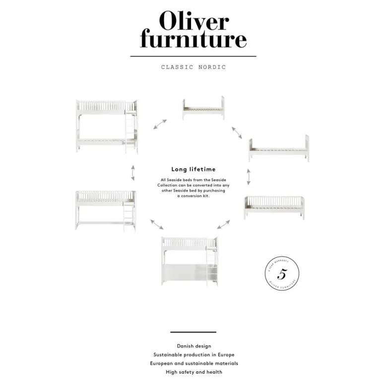 Oliver Furniture Classic Seaside High Bed