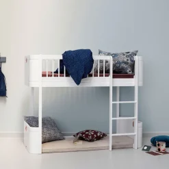 Oliver Furniture, Conversion Kit, from Wood Mini+ Crib Basic to Half-Height Bed - White