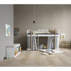 Oliver Furniture Wood Canopy for Half-Height Bed, Gray (138 cm)