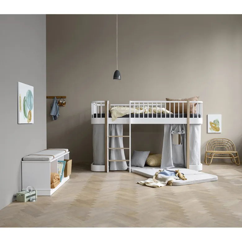 Oliver Furniture Wood Canopy for Half-Height Bed, Gray (138 cm)