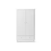 Oliver Furniture Wood klædeskab m 2 døre, hvid - højde 204 cm