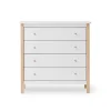 Oliver Furniture Wood kommode m. 4 skuffer, eg