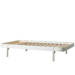 Oliver Furniture, Wood Lounger, 120 x 200 cm – White