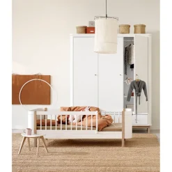 Oliver Furniture, Wood Mini+ Junior Bed - White/Oak
