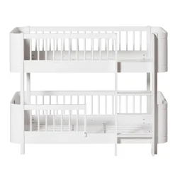 Oliver Furniture, Wood Mini+ Mid-Height Bunk Bed - White