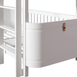 Oliver Furniture, Wood Mini+ Mid-Height Bunk Bed - White