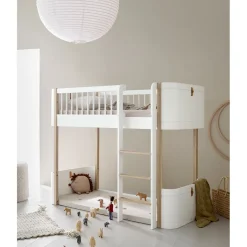 Oliver Furniture, Wood Mini+ Play Mattress for Mid-Height Bed, Natural