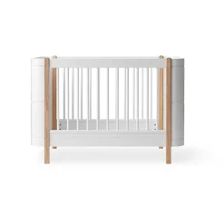 Oliver Furniture, Wood Mini+ Crib excl. Junior Kit - White/Oak