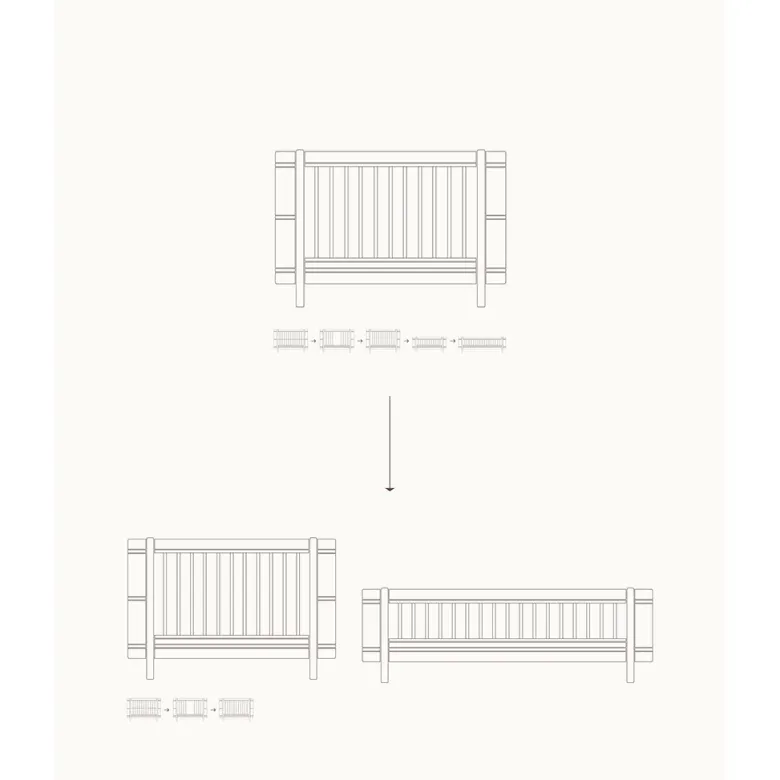 Oliver Furniture, Wood Mini+ Basic - Sibling Kit Oak