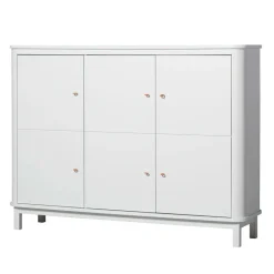 Oliver Furniture Wood multiskab m. 3 døre, hvid