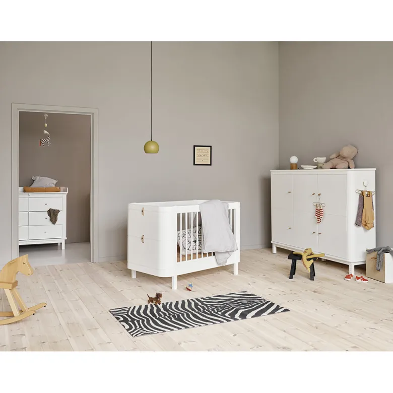 Oliver Furniture Wood multiskab m. 3 døre, hvid