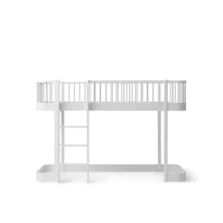 Oliver Furniture, Wood Original, Half-Height Bed - White