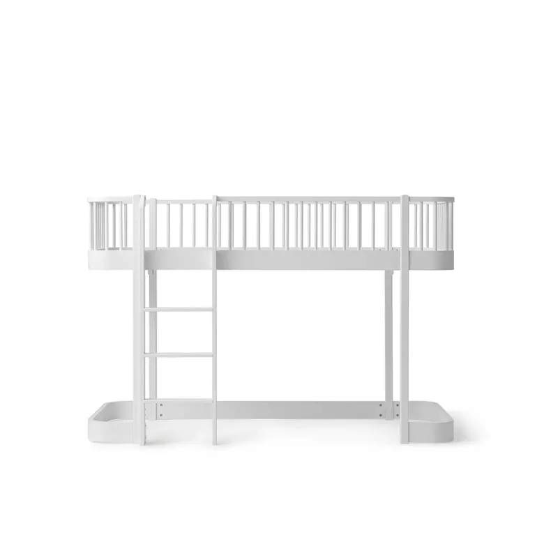 Oliver Furniture, Wood Original, Half-Height Bed - White