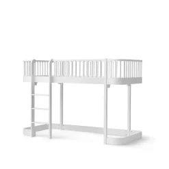 Oliver Furniture, Wood Original, Half-Height Bed - White