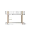 Oliver Furniture, Wood Original, Half-High Bed - White/Oak