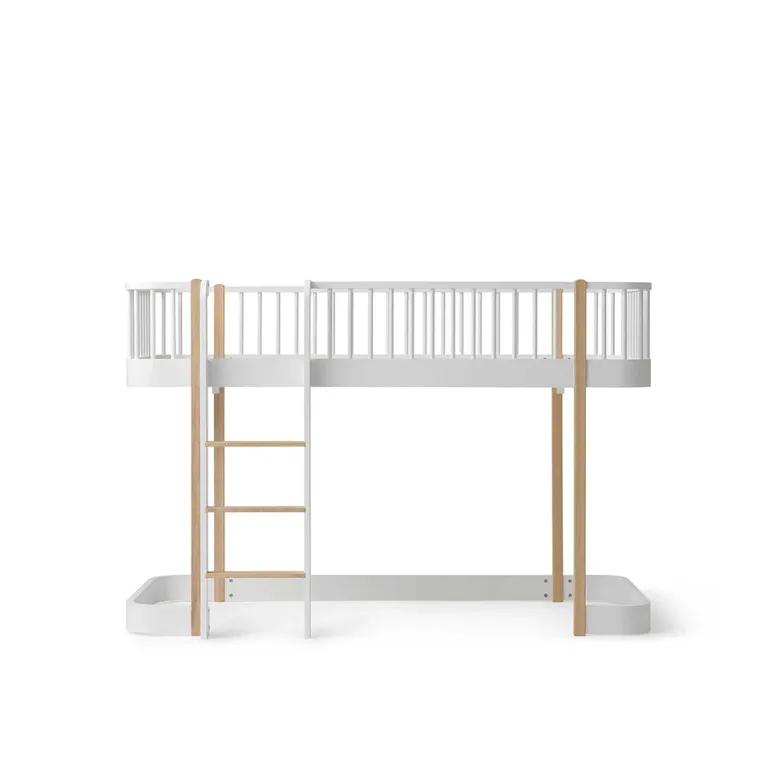 Oliver Furniture, Wood Original, Half-High Bed - White/Oak
