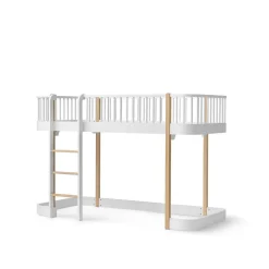 Oliver Furniture, Wood Original, Half-High Bed - White/Oak