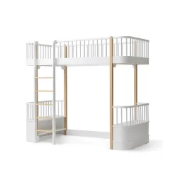 Oliver Furniture, Wood Original High Bed – White/Oak