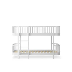 Oliver Furniture, Wood Original Half-High Bunk Bed - White
