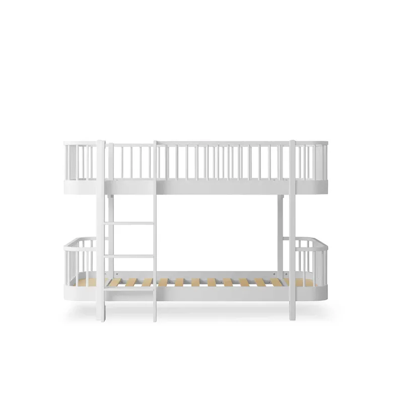 Oliver Furniture, Wood Original Half-High Bunk Bed - White