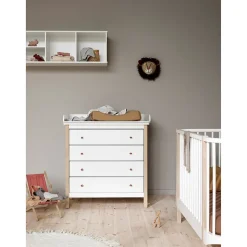 Oliver Furniture Wood pusleplade til Wood kommode m. 4 skuffer