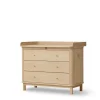 Oliver Furniture Wood puslekommode, m. stor plade
