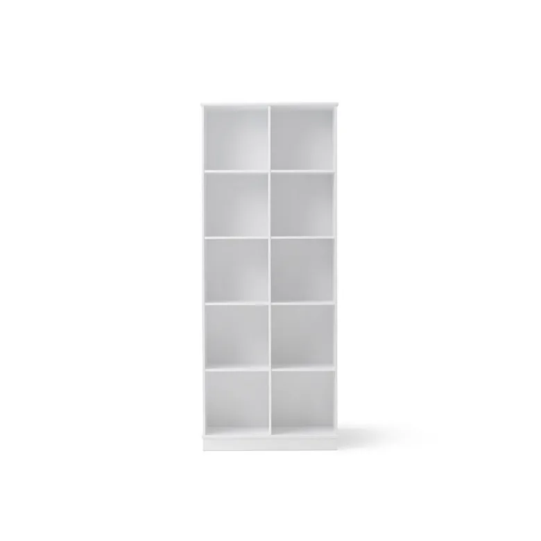 Oliver Furniture Wood reol, 2x5 rum lodret m sokkel
