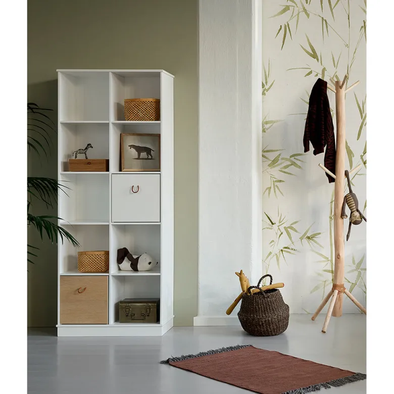 Oliver Furniture Wood reol, 2x5 rum lodret m sokkel