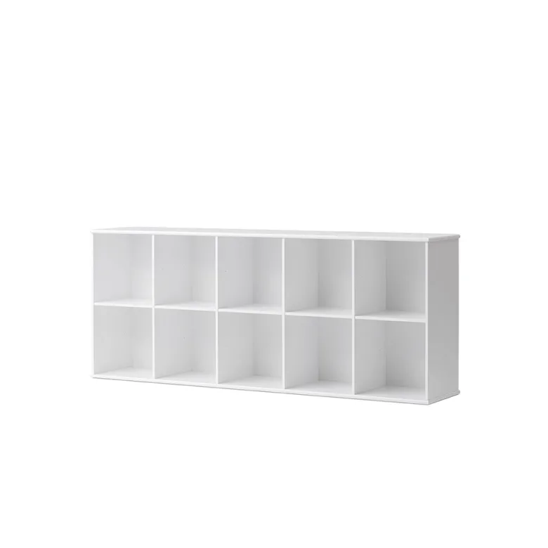 Oliver Furniture Wood reol, 5x2 rum - med eller uden vandret sokkel